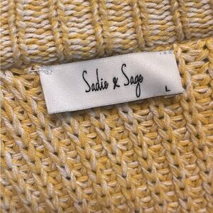 Sadie & Sage Yellow and Cream Cardigan